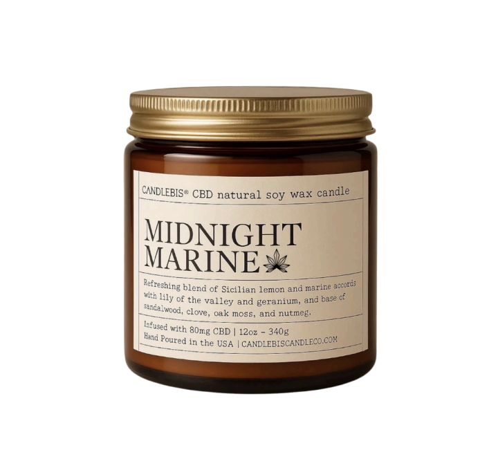 Candlebis CBD Candle / Midnight Marine 80 mg